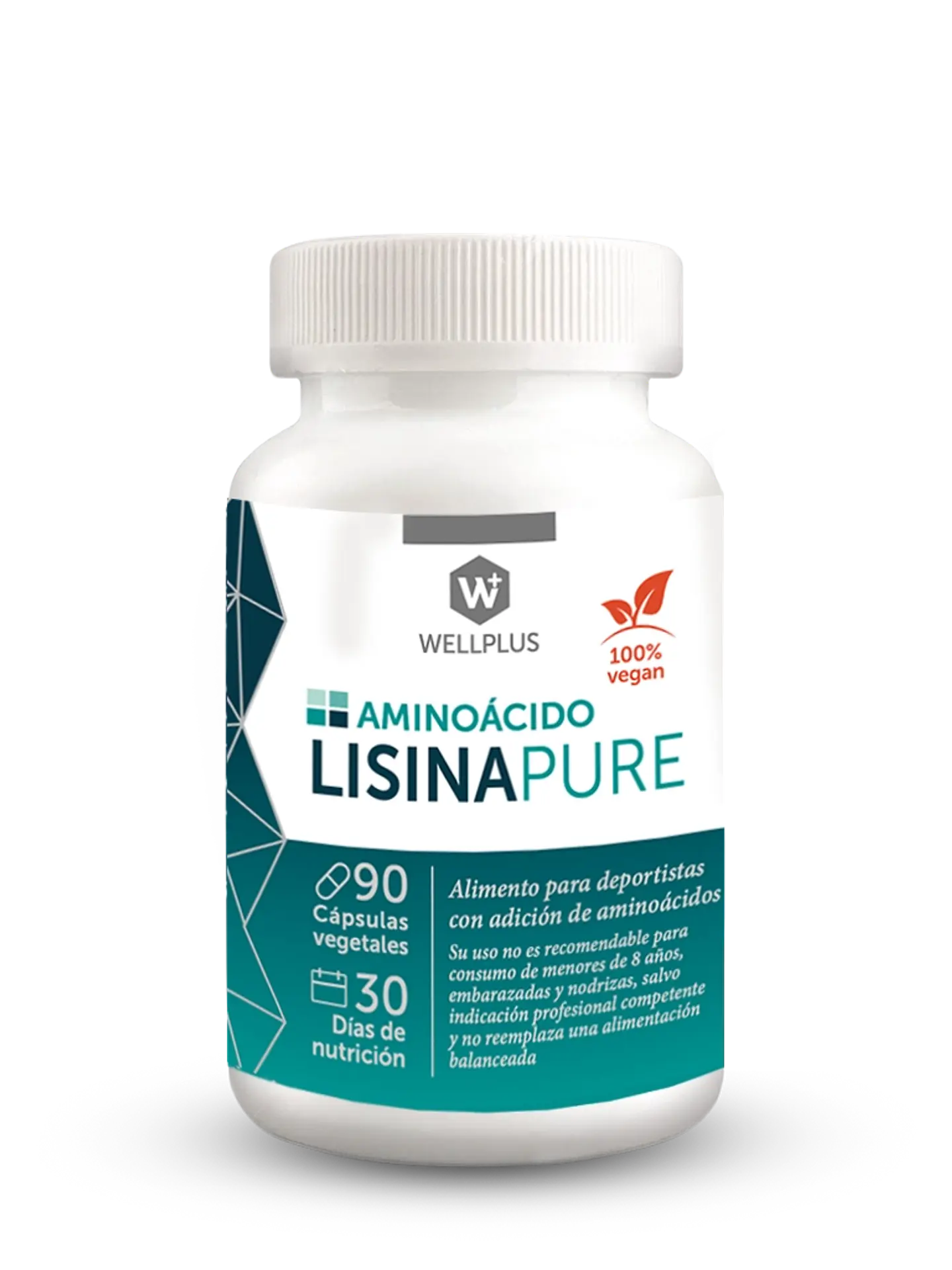 Lisina Pure Wellplus – Aminoácido Esencial para Piel, Colágeno y Bienestar General (90 cápsulas) 1
