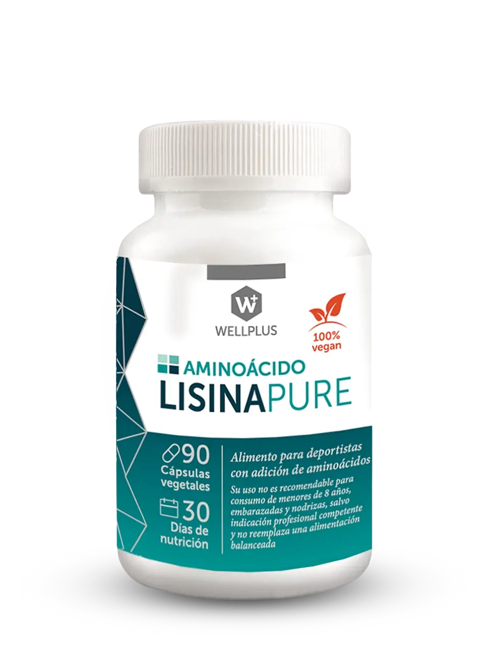 Lisina Pure Wellplus – Aminoácido Esencial para Piel, Colágeno y Bienestar General (90 cápsulas) 1