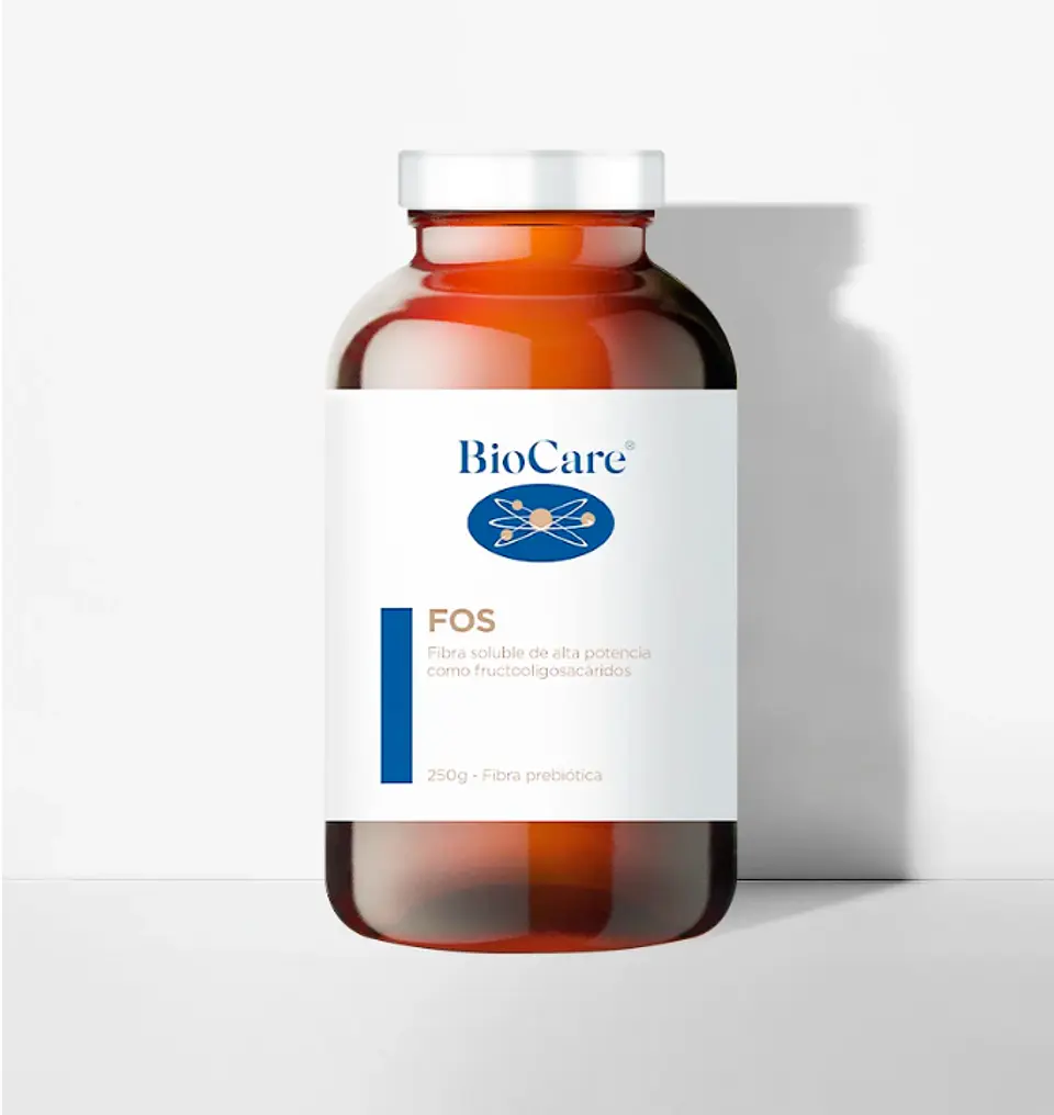 FOS Polvo Biocare – Fibra Prebiótica para Digestión, Microbiota y Tránsito Intestinal  1