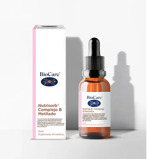 Complejo B Metilado Líquido Biocare – Vitaminas B Activas en Gotas Alta Absorción 15 ml
