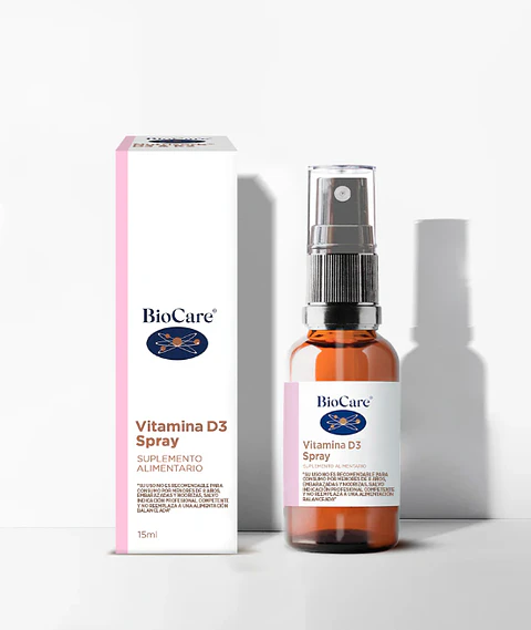 Vitamina D3 Spray Biocare 800 UI – Vitamina D3 en Spray de Alta Absorción 15 ml 