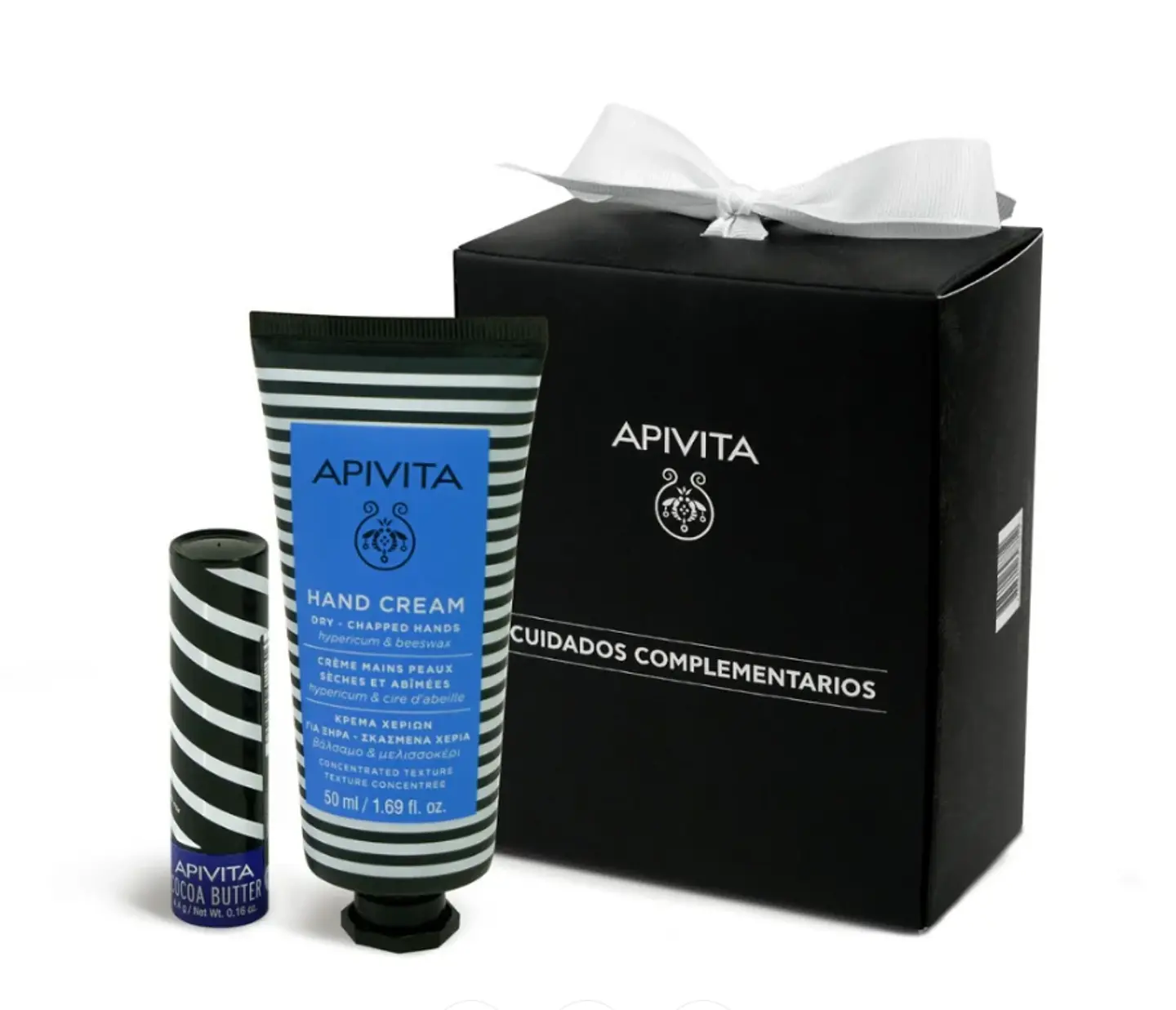 APIVITA Cofre Manos Secas Hipérico + Labial Cacao SPF20 1