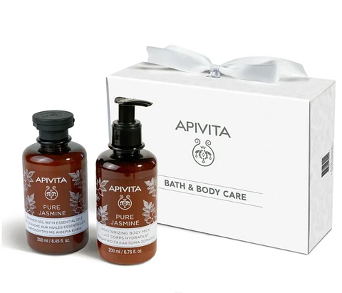 APIVITA Pure Jasmine Shower Gel & Body Milk Set