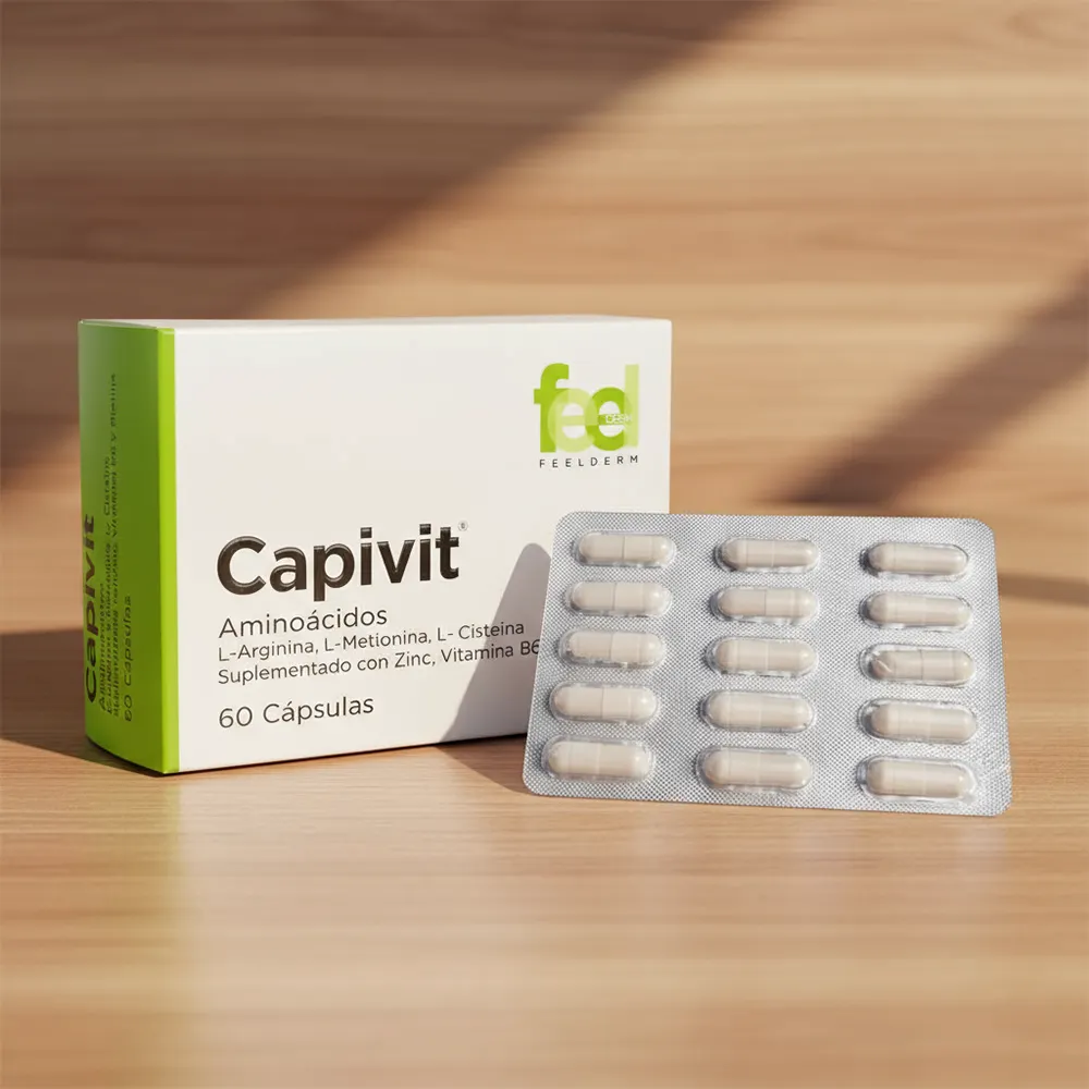 CAPIVIT FEELDERM 60 Comprimidos | Biotina, zinc y aminoácidos para cabello y uñas