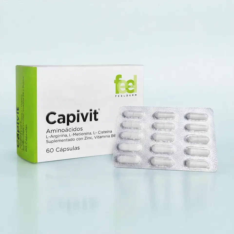 CAPIVIT FEELDERM 60 Comprimidos | Biotina, zinc y aminoácidos para cabello y uñas 2