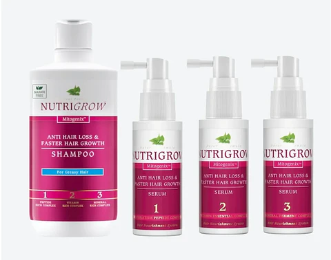 Pack Nutrigrow Sérum + Shampoo Cabello Normal o Seco | Fortalece el Cabello desde la Raíz