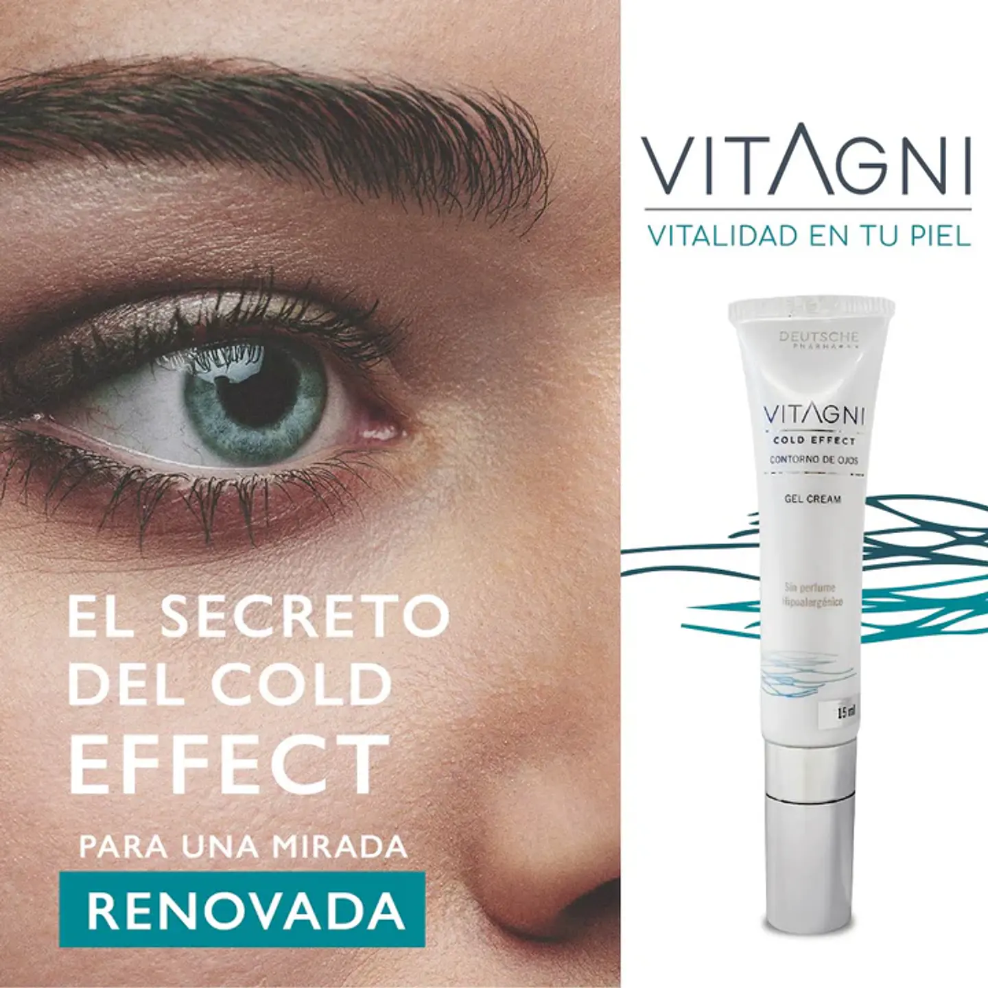 Vitagni Cold Effect | Contorno de Ojos para Bolsas y Ojeras 15 Ml 2