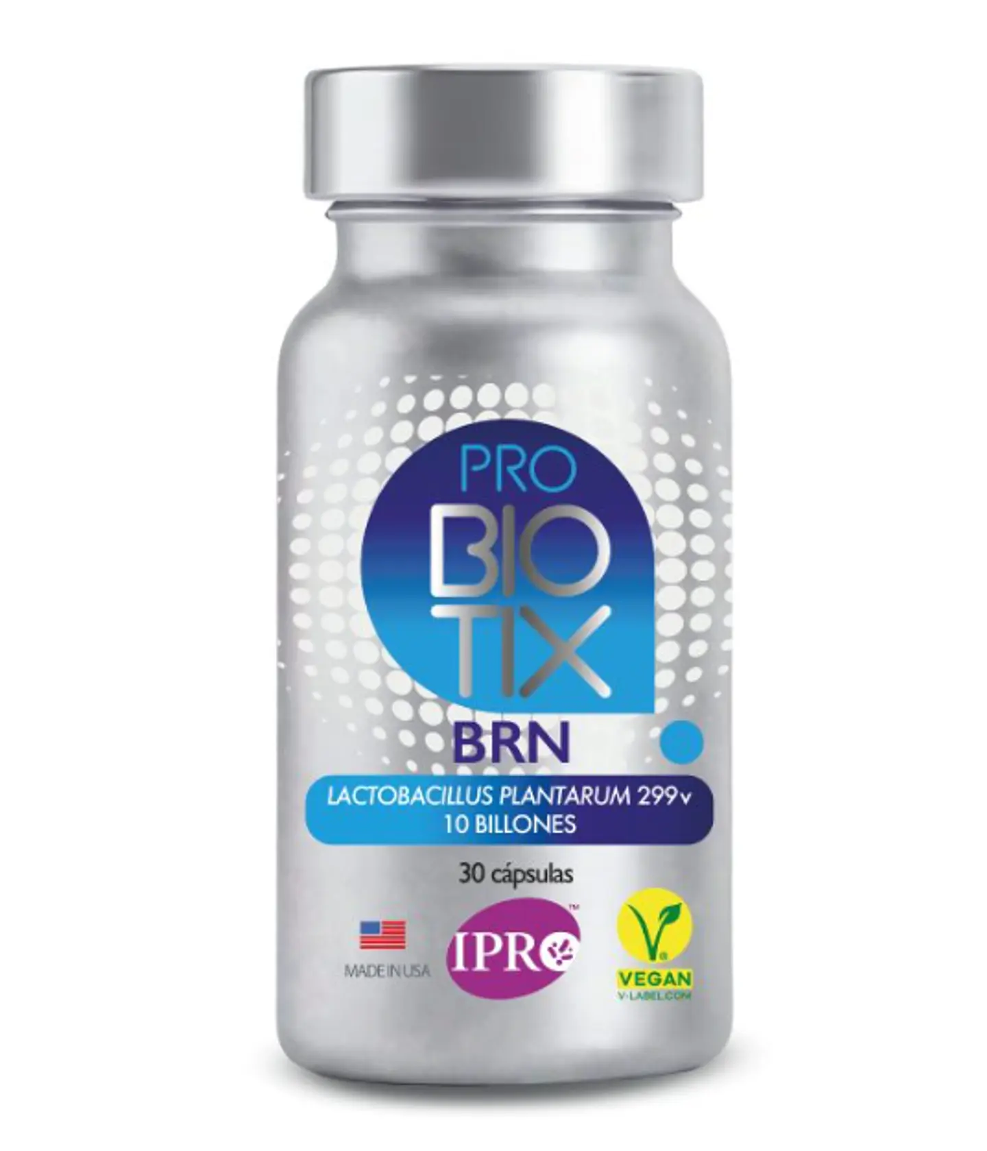 ProBiotix BRN 30 Cápsulas | Probiótico Lactobacillus plantarum 299v® para el eje intestino-cerebro | Newscience 1