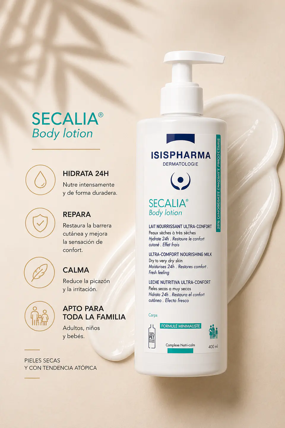 Secalia Body Lotion 400 ml Isispharma 2