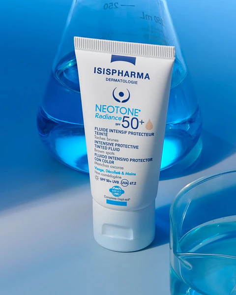 Neotone Radiance SPF50+ Isispharma  Color Medium– Protector Solar Despigmentante Iluminador