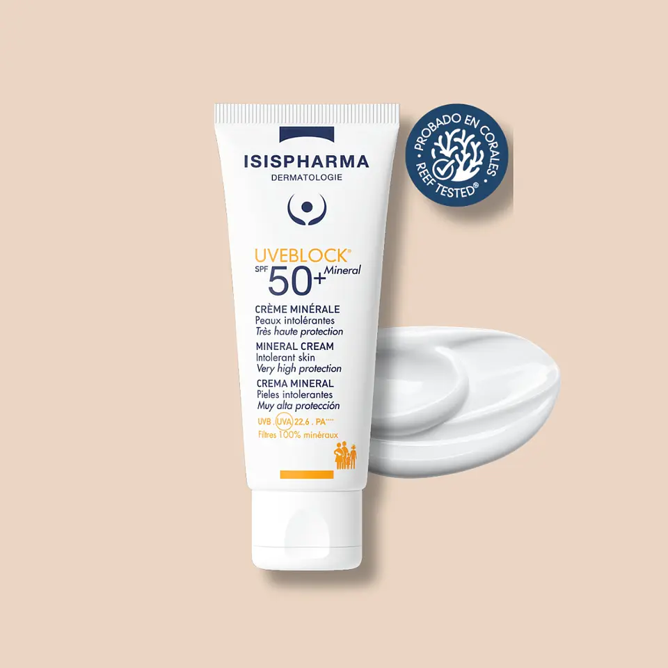 Uveblock Crema Mineral De Alta Protección SPF 50+ 40ml Isispharma 1