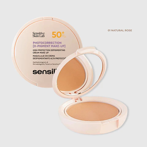 Maquillaje en crema despigmentante con SPF 50+ D-Pigment Make-Up 50+ Color NATURAL ROSE