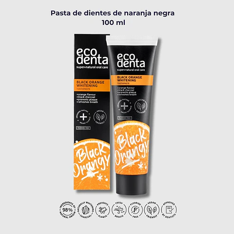 ECO DENTA PASTA DENTAL BLACK ORANGE