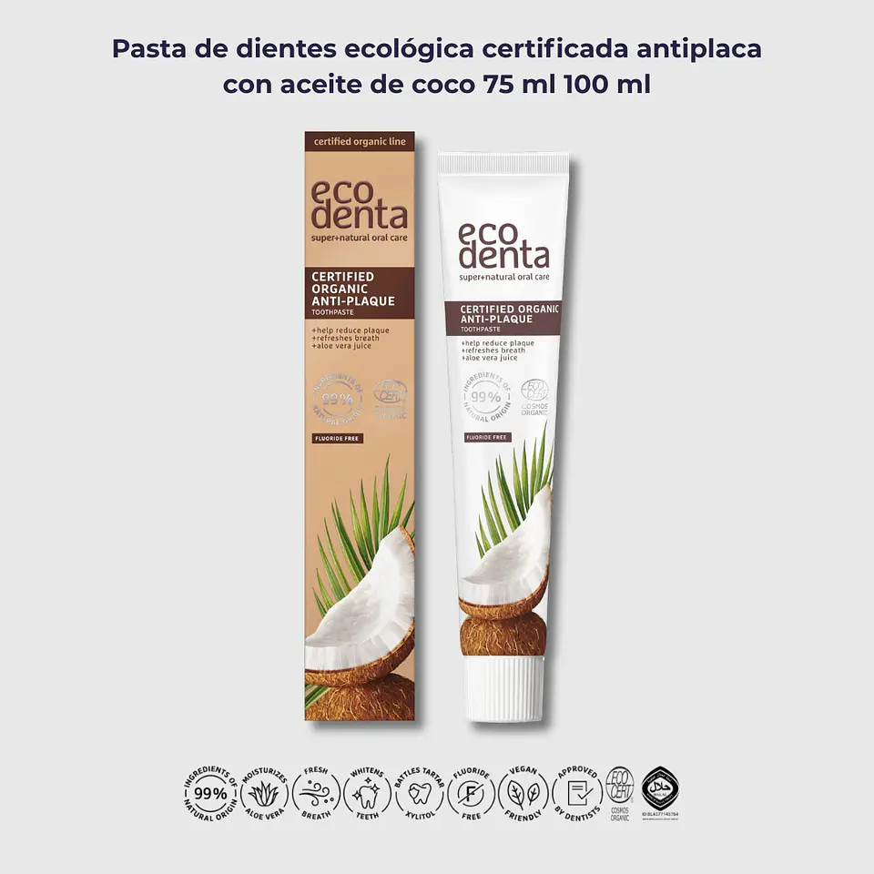 Ecodenta Pasta Dental antiplaca  75 Ml 1