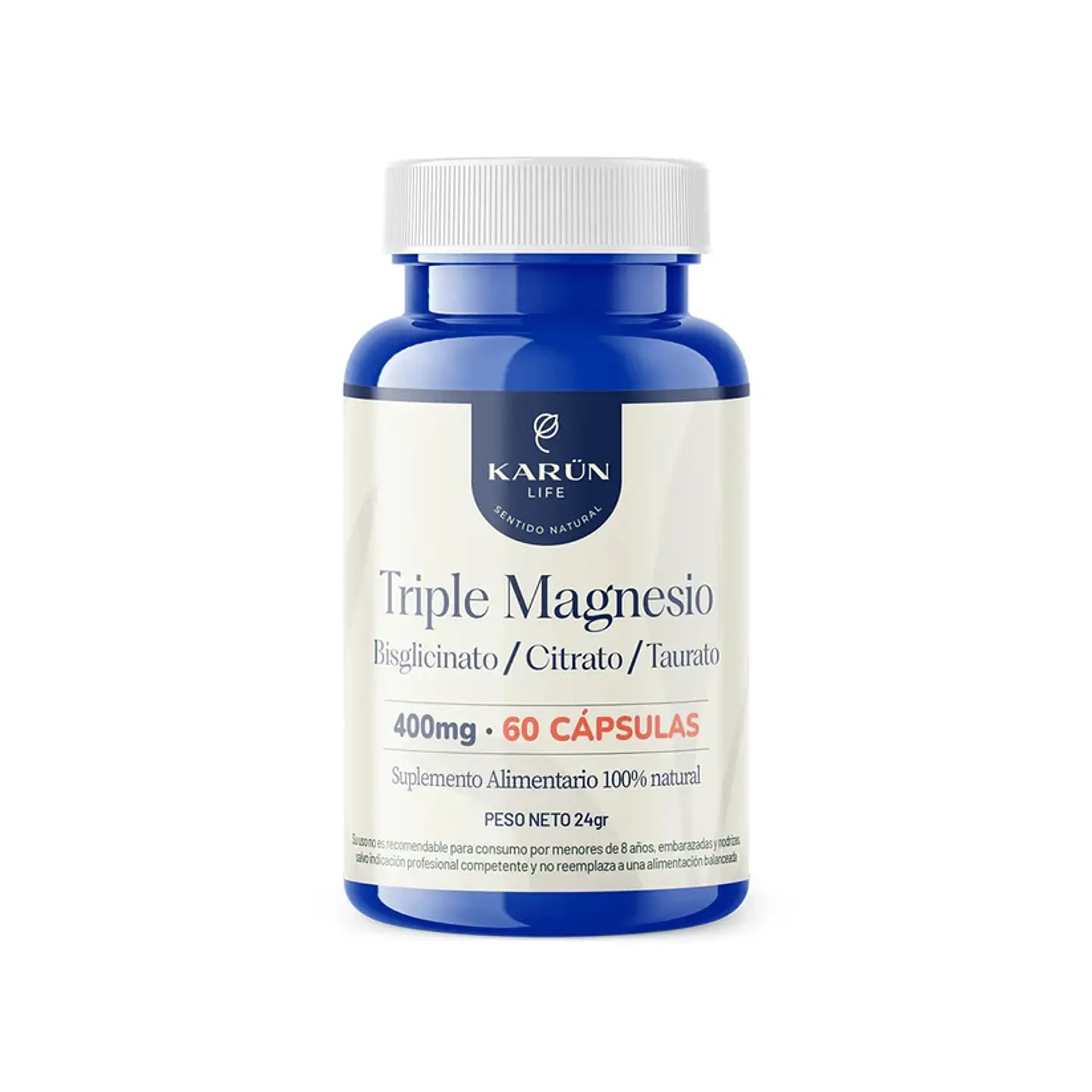 TRIPLE MAGNESIO KARÜN LIFE 60 CÁPSULAS 1