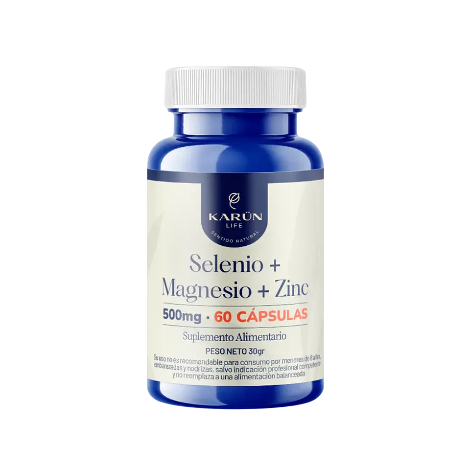 SELENIO + MAGNESIO + ZINC KARÜN LIFE 60 CÁPSULAS 1