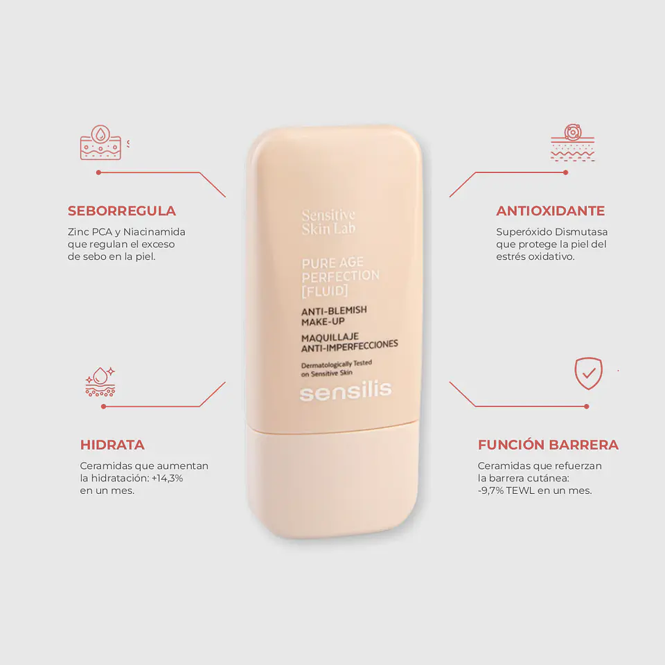 MAKE UP PURE AGE PERFECTION FLUIDO COLOR SAND 2