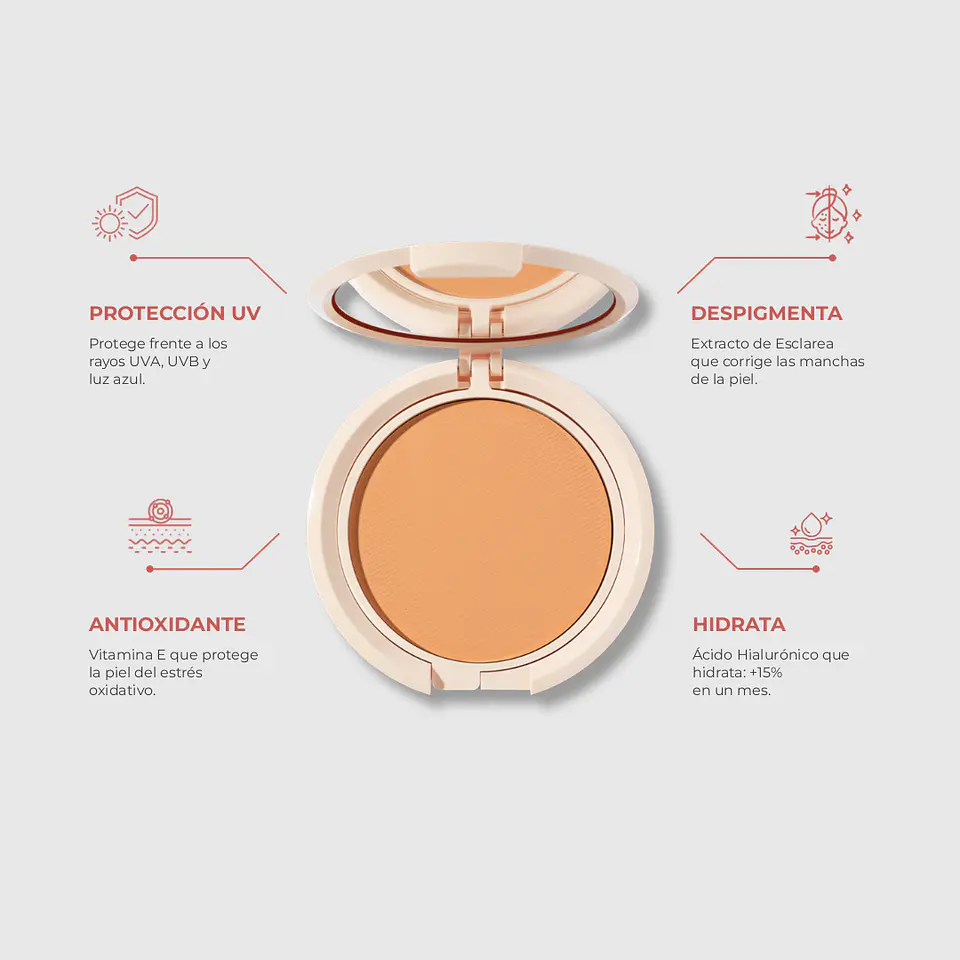 Maquillaje en crema despigmentante con SPF 50+ D-Pigment Make-Up 50+ Color NATURAL ROSE 2
