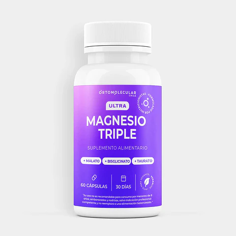 Ultra Magnesio Triple – 60 cápsulas Ortomolecular