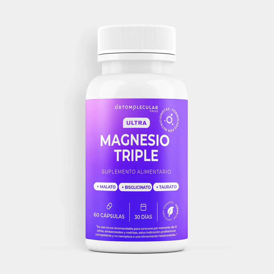 Ultra Magnesio Triple – 60 cápsulas Ortomolecular 1