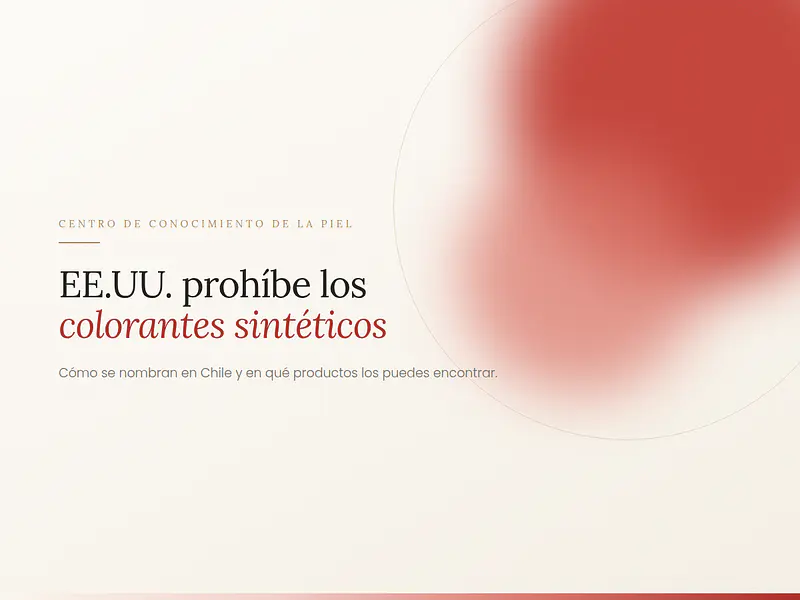 EEUU prohibe colorantes sintéticos. Cómo se nombran en Chile y en qué productos los puedes encontrar