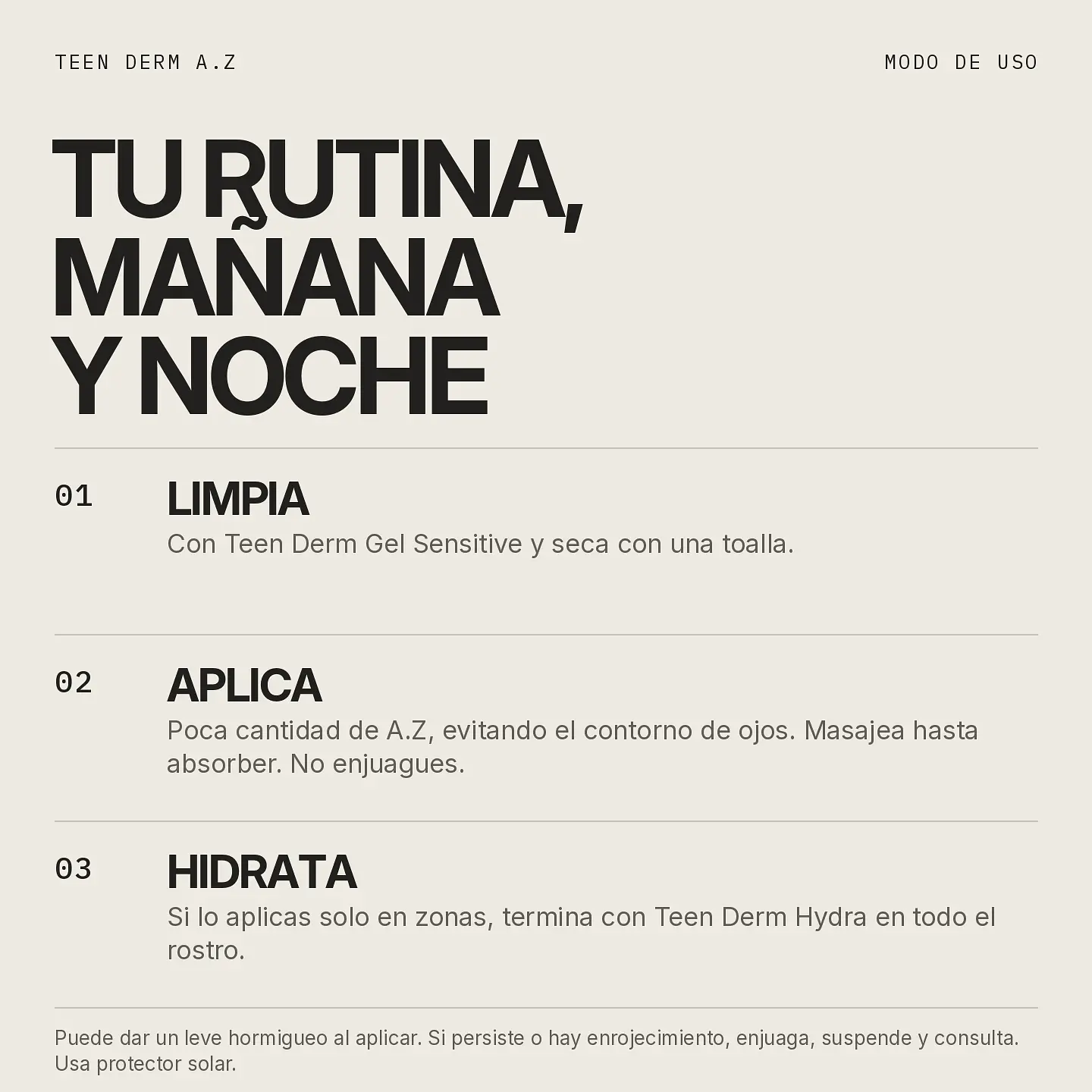 Teen Derm A.Z Cuidado Intenso Antiimperfecciones y Antimarcas 30 ml 3
