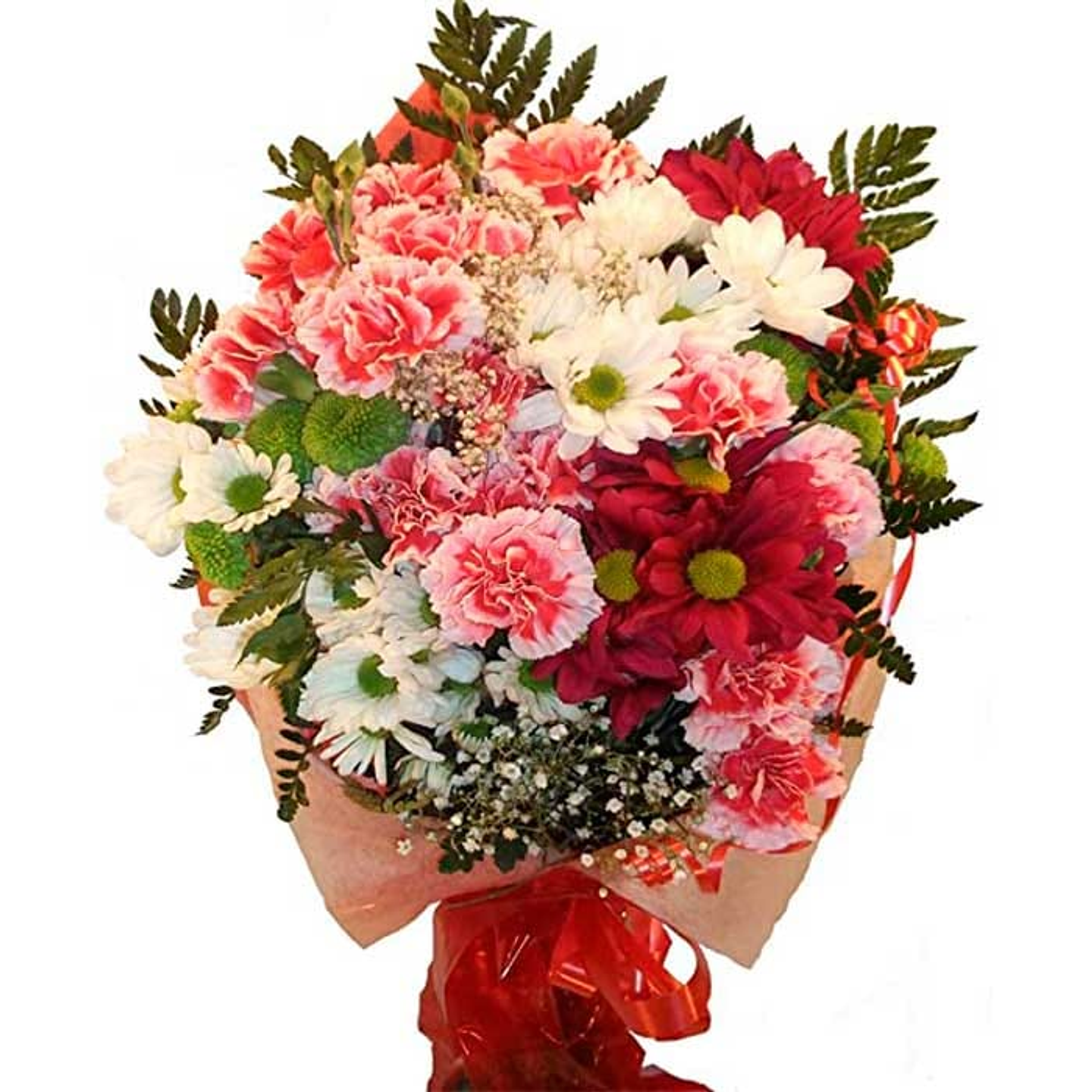 Bouquet De Claveles Y Margaritas 1