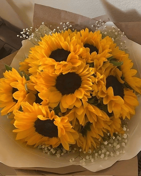 Bouquet De 10 Girasoles