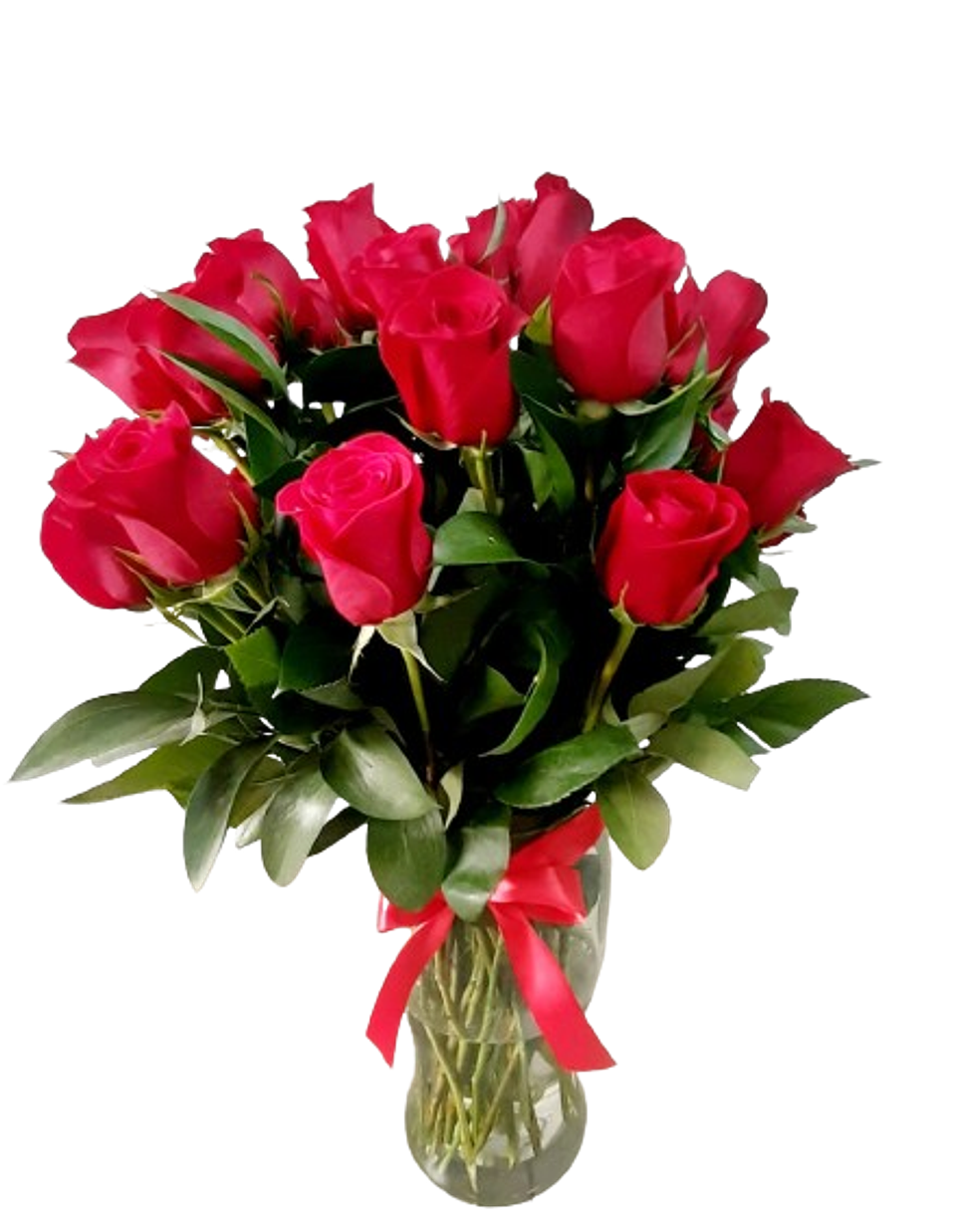 Jarron De 12 Rosas Rojas Admiracion 1