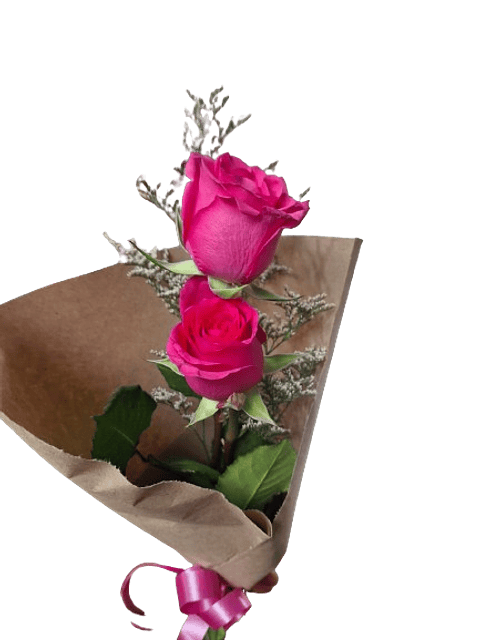 Solitario Rosa Rosada X2