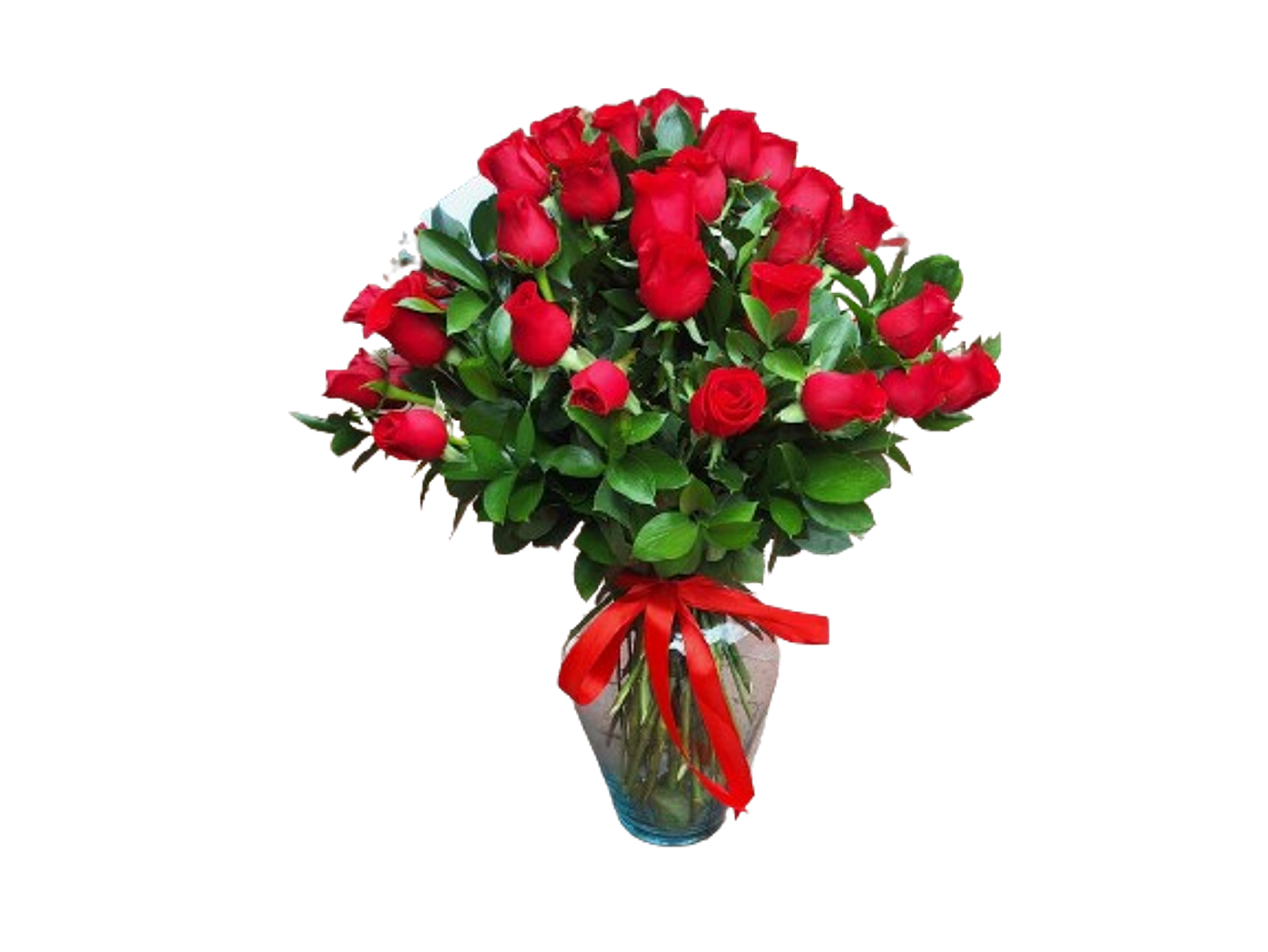 Jarron De 30 Rosas Rojas 1