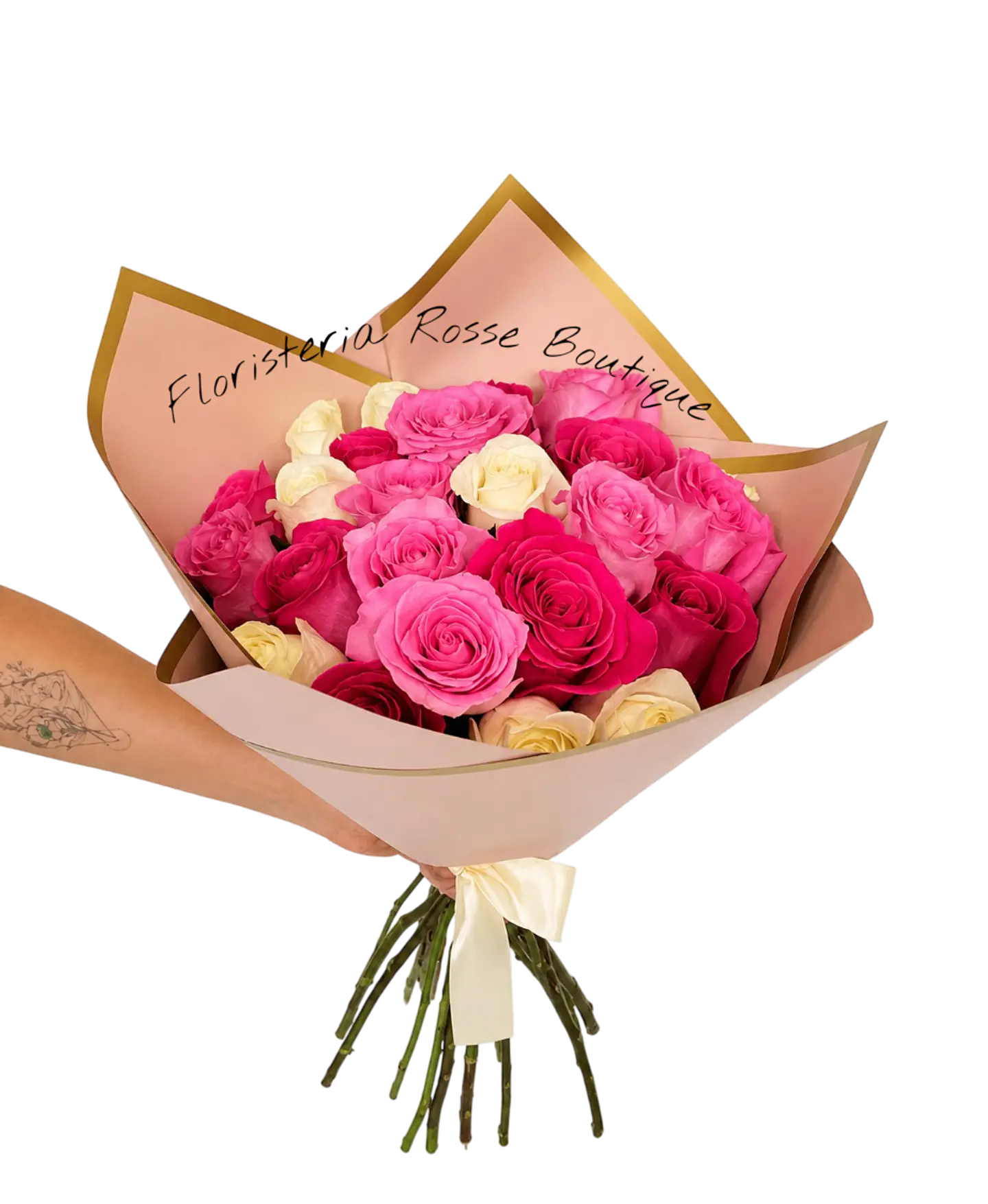 Bouquet de 25 Rosas Tonos Pastel 1