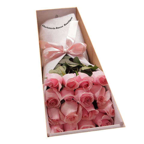 Caja de 16 Rosas Rosadas