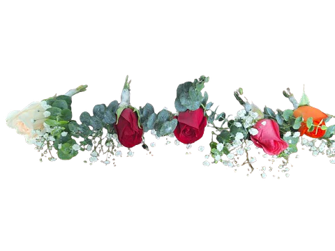 Flores de Boutonnières X5