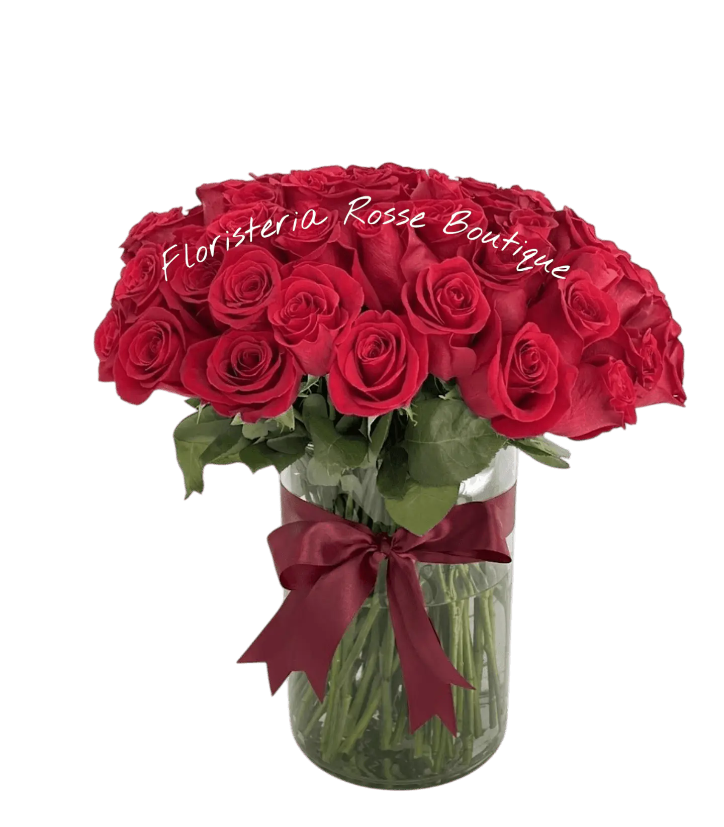 Jarrón de 50 Rosas Rojas 1