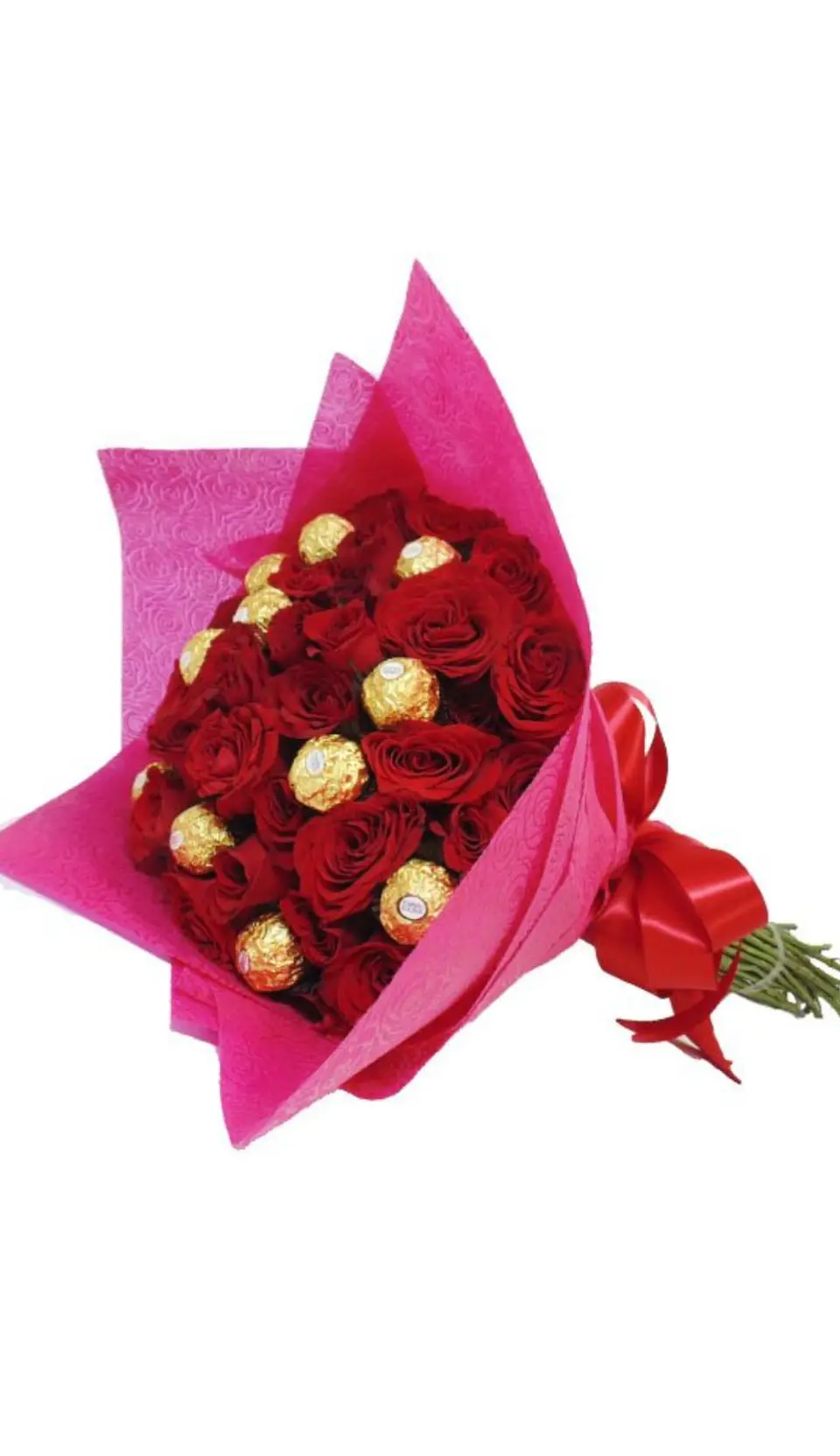 Bouquet de 24 Rosas Rojas con 10 Chocolates 1
