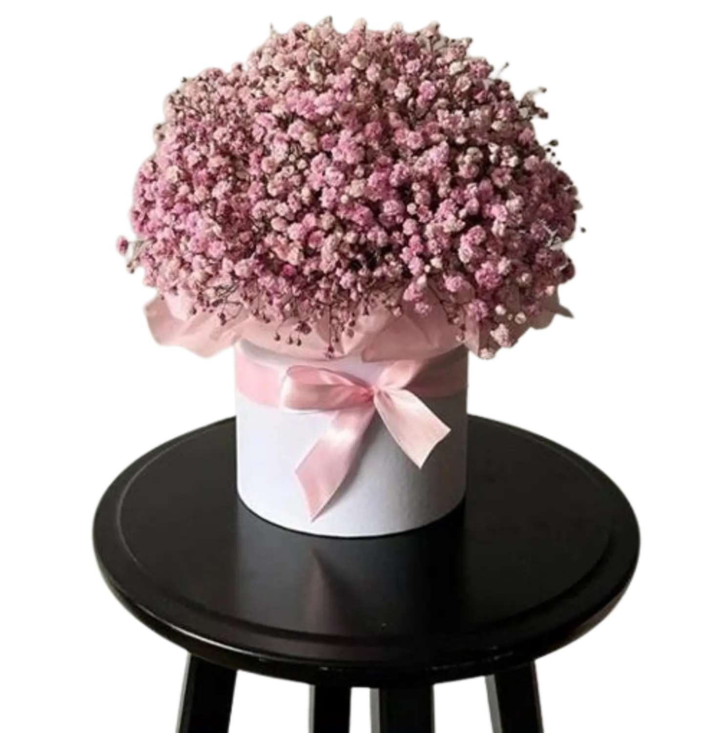 Caja Floral de Gypsofilia Rosada 1