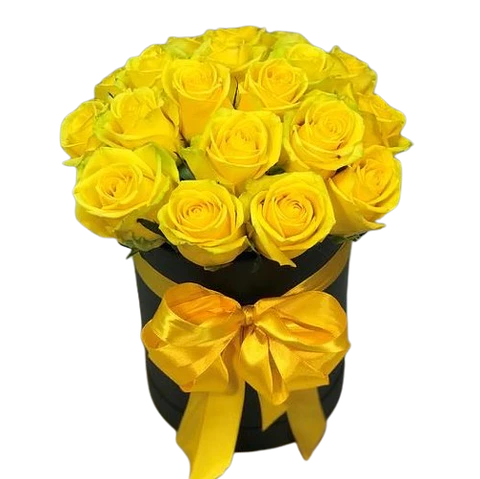 Caja de 24 Rosas Amarillas