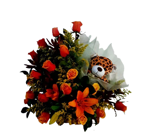 Arreglo de Flores Naranja