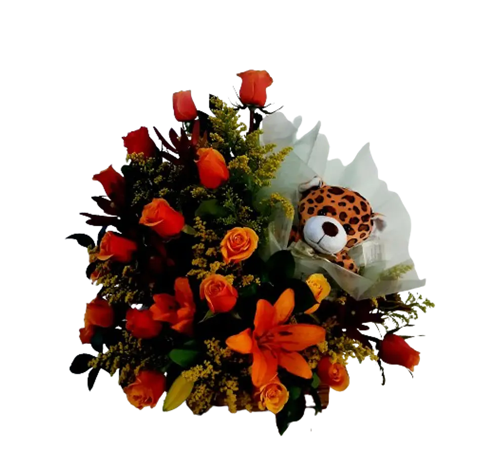 Arreglo de Flores Naranja 1