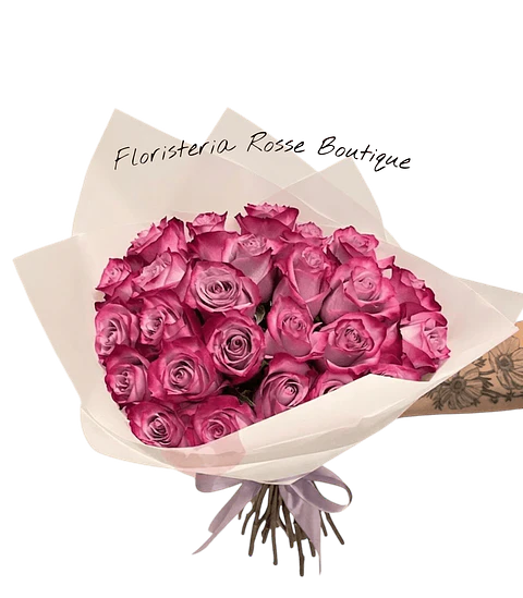 Bouquet de 48 Rosas Moradas o Lilas
