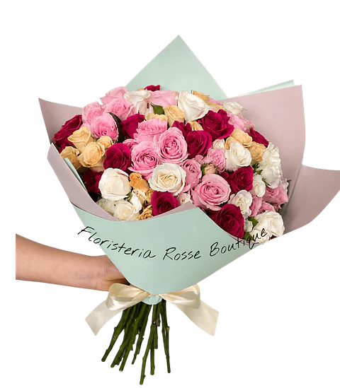 Bouquet de 50 Rosas Surtidas