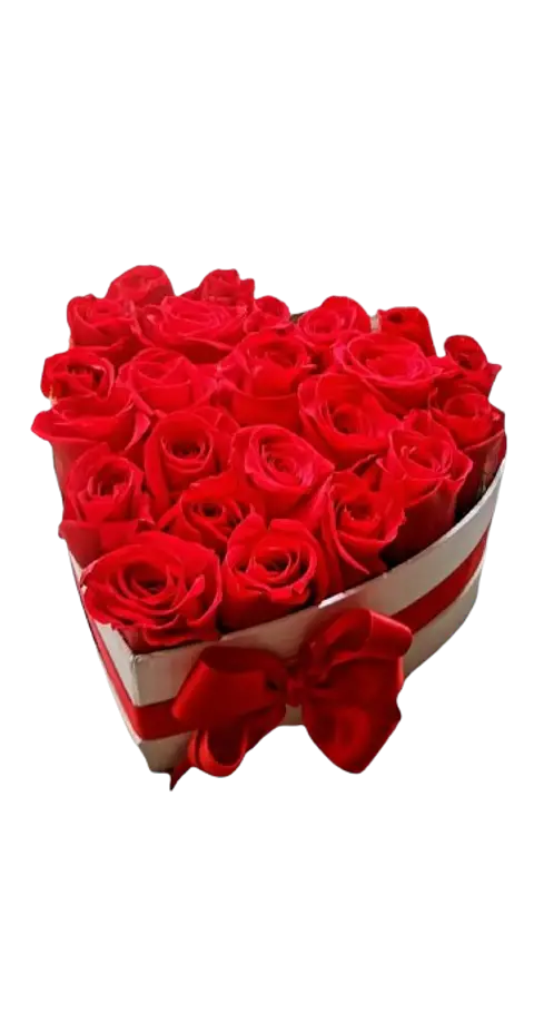 Caja de Rosas Corazón