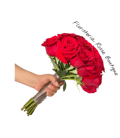 Ramo Novia Rojo de 12 Rosas