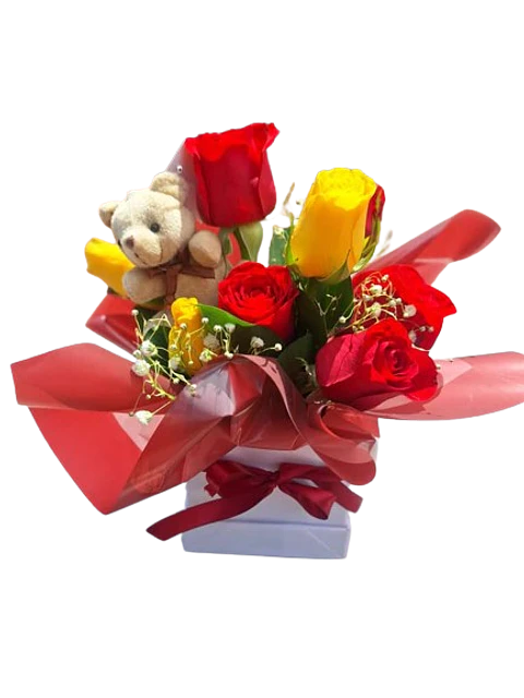 Caja Mini de Rosas para Regalar