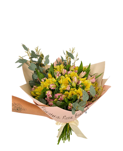 Bouquet de 35 Astromelias con Follaje
