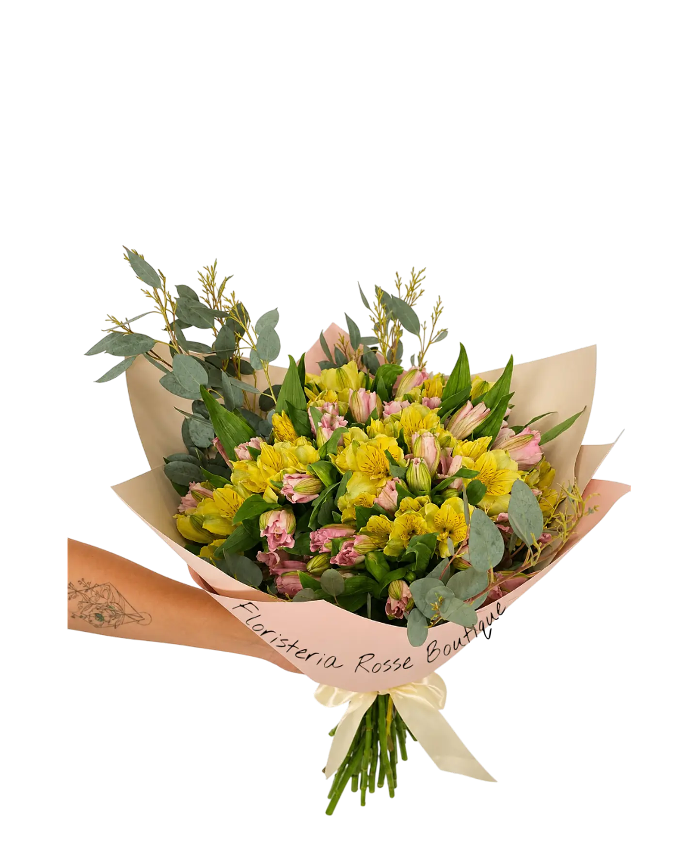 Bouquet de 35 Astromelias con Follaje 1
