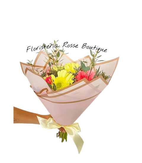 Bouquet de 6 Gerberas con Follaje