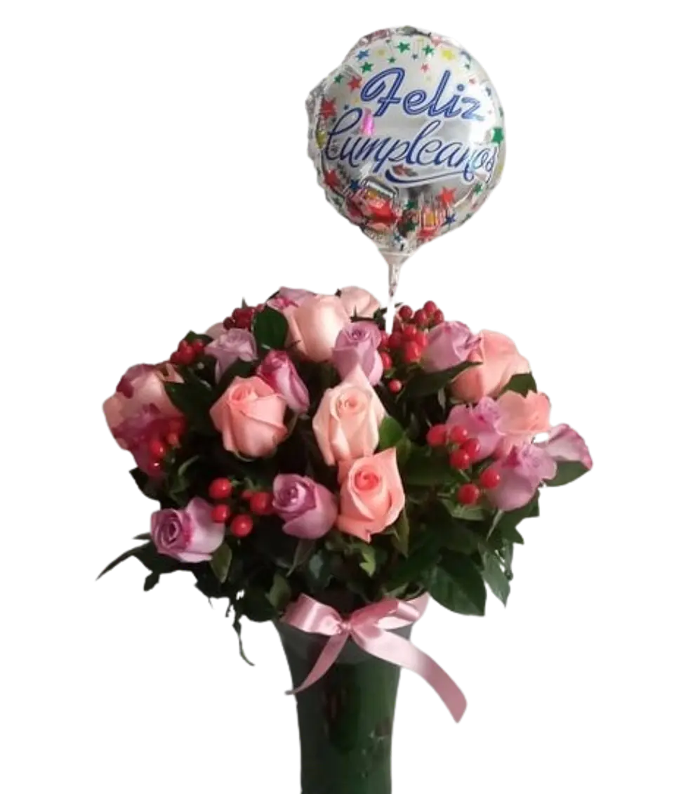 Florero de Rosas y Fantasía 1