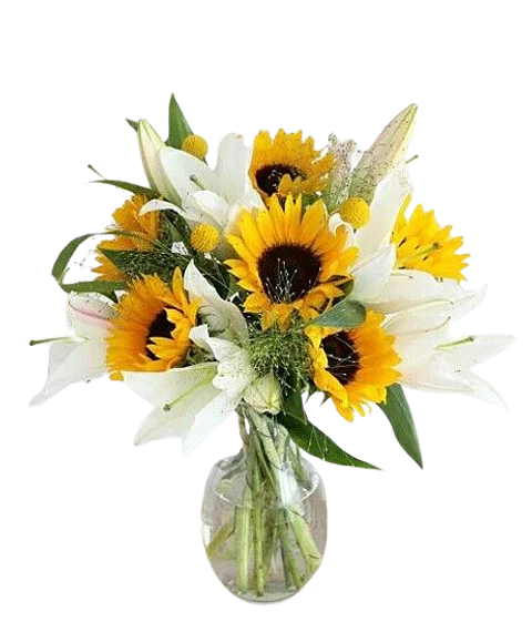 Ramo de Girasol y Lirios